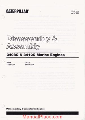 caterpillar 3412 manual disassembly assembly page 1