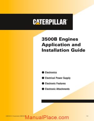 caterpillar 3500b engines application and installation guide page 1