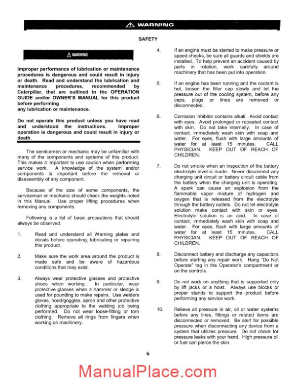 caterpillar 3508 shop manual page 3