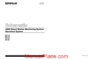 caterpillar 3600 diesel marine monitoring system schematic page 1