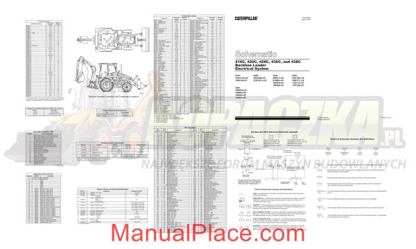 caterpillar 416c 426c 428c 436c 438c backhoe loader electrical system page 1