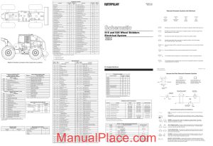 caterpillar 515 525 wheel skidders electrical system schematic page 1