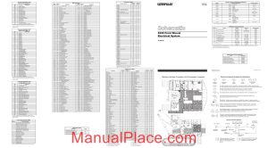 caterpillar 5230 front shovel electrical system schematic page 1