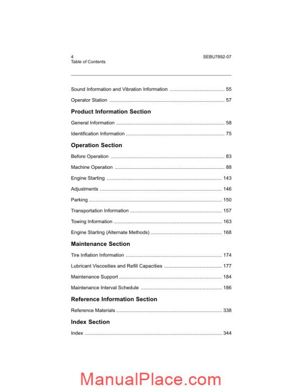 caterpillar 525c skidder operation manual page 4