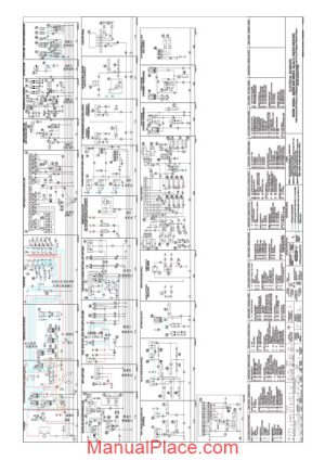 caterpillar 580sm 590sm series 3 loader backhoe electrical schematic page 1