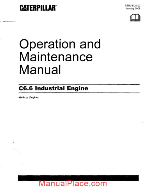 caterpillar 6 6 operators manual page 1