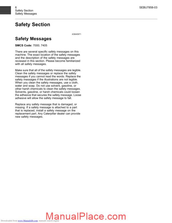 caterpillar 627g wheel trator scraper operation and maintenance manual page 3