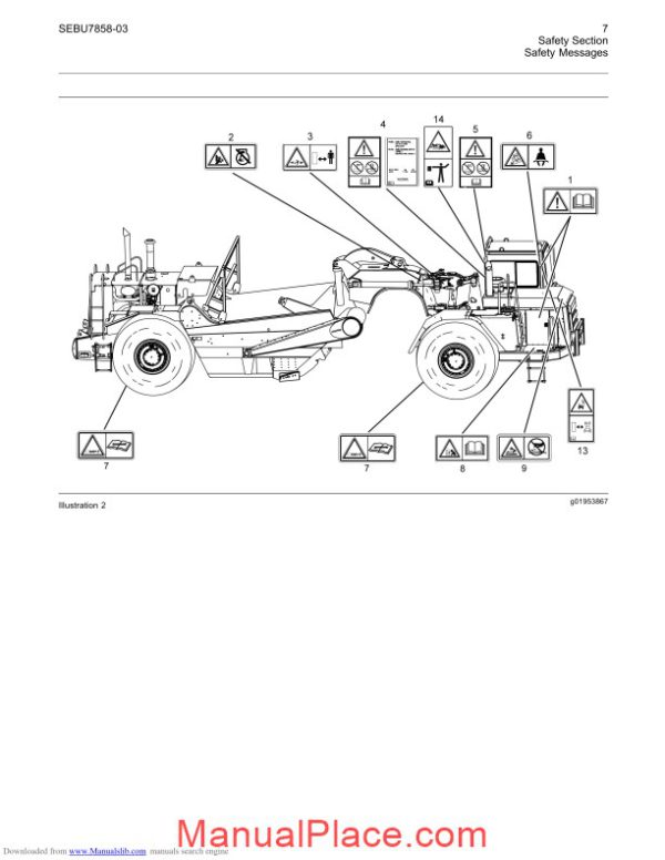 caterpillar 627g wheel trator scraper operation and maintenance manual page 4