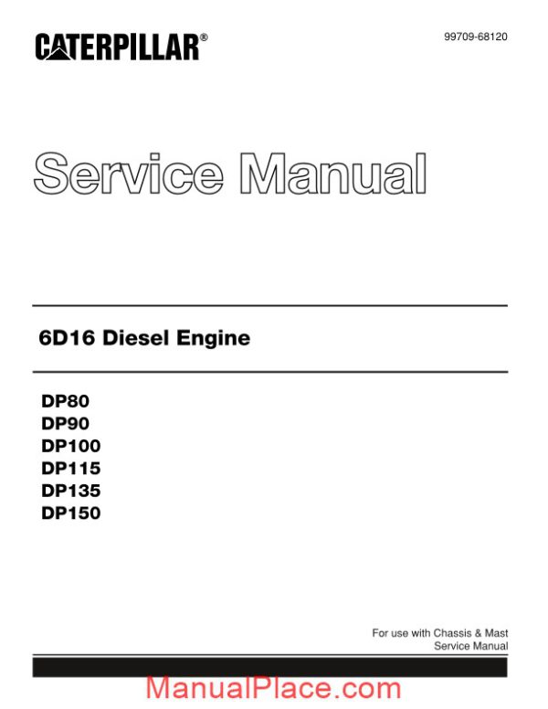 caterpillar 6d16 diesel engine service manual page 1