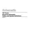 caterpillar 797 truck electrical system schematic tables and symbol definitions page 1
