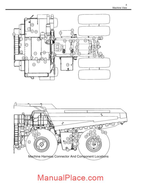 caterpillar 797 truck electrical system schematic tables and symbol definitions page 4