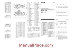 caterpillar 950g 962g wheel loader electrical system schematic page 1