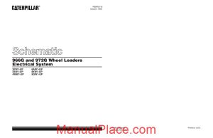 caterpillar 966g 972g wheel loaders electrical system schematic page 1