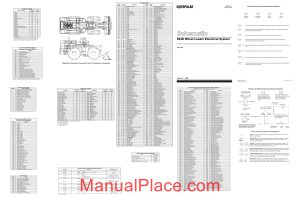 caterpillar 994d wheel loader electrical system schematic page 1