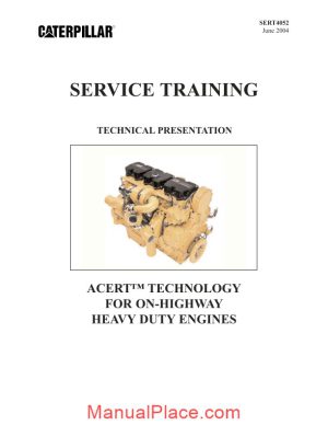 caterpillar acert service training page 1