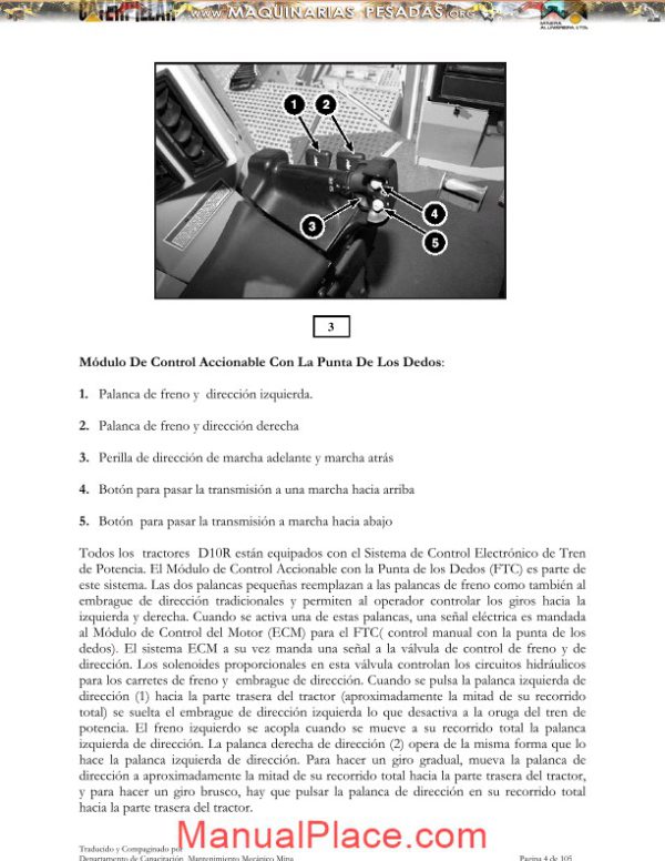 caterpillar bulldozer tractor chain d10r technical manual page 4