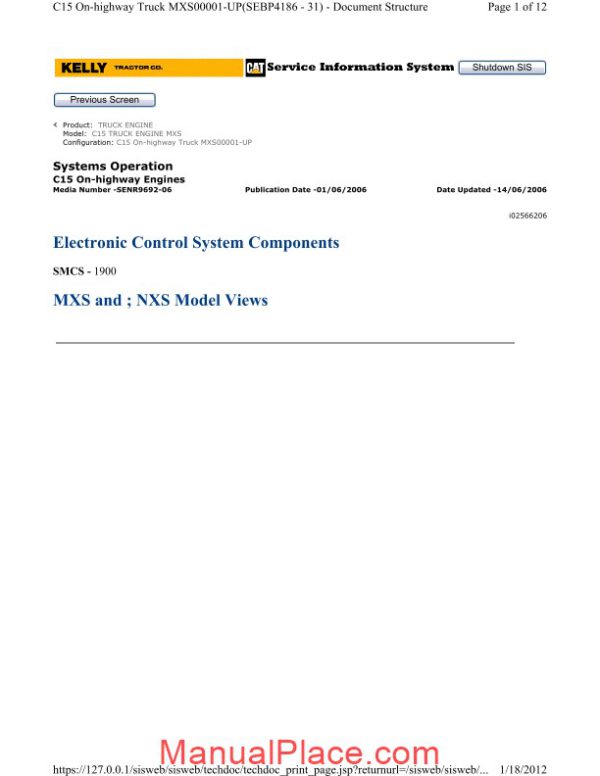 caterpillar c15 system of operation page 3