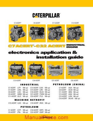 caterpillar c7 c32acert industrial engine page 1