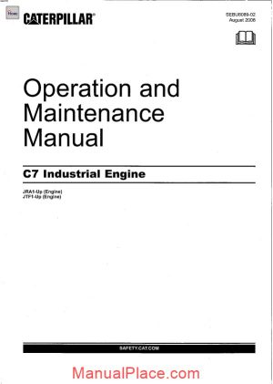 caterpillar c7 engine operation manual page 1