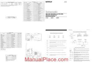 caterpillar cb 214d cb 2245d cb 225d electrical system schematic page 1