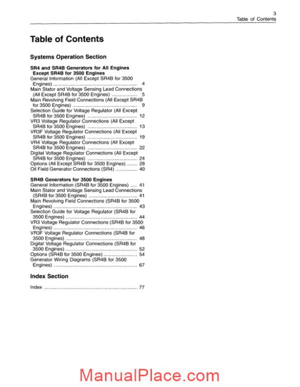 caterpillar connection diagrams sr4 sr4b option system operation page 3