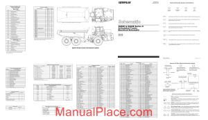 caterpillar d250e d300e series ii articulated trucks electrical schematic page 1