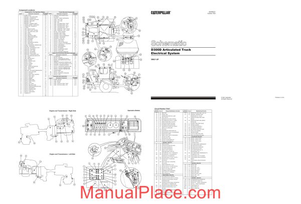 caterpillar d300d articulated truck electrical system page 1