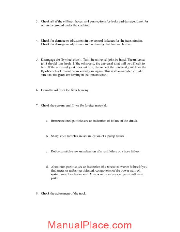 caterpillar d6f d6g track type tractors power train troubleshooting page 3