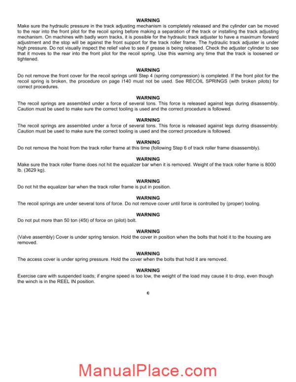 caterpillar d8k parts book page 4