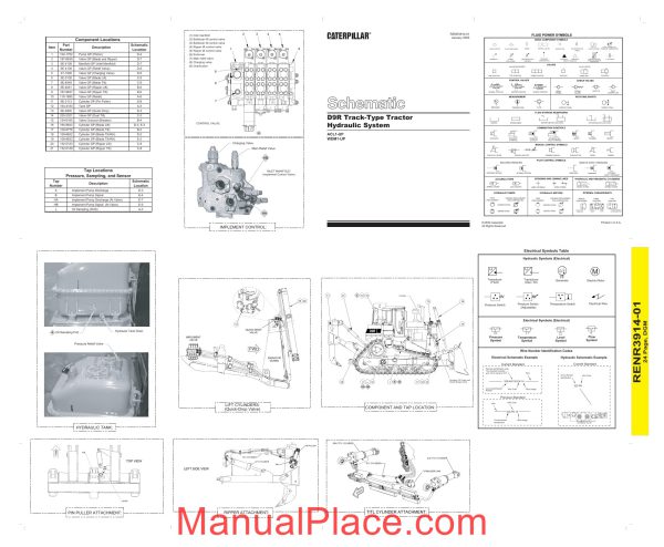 caterpillar d9r track type tractor hydraulic system prefix wdm page 1