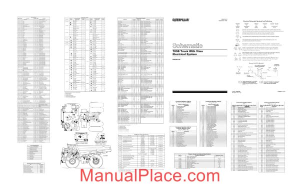 caterpillar dump truck 785b 6hk electrical system schematic page 1