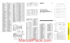 caterpillar dump truck 785c apx electrical system schematic page 1