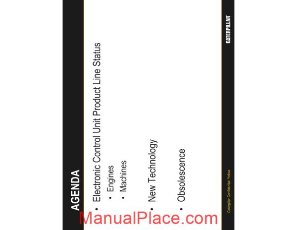 caterpillar ecu product line update service training page 2