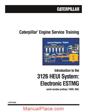 caterpillar engine service training 3126 heui system page 1