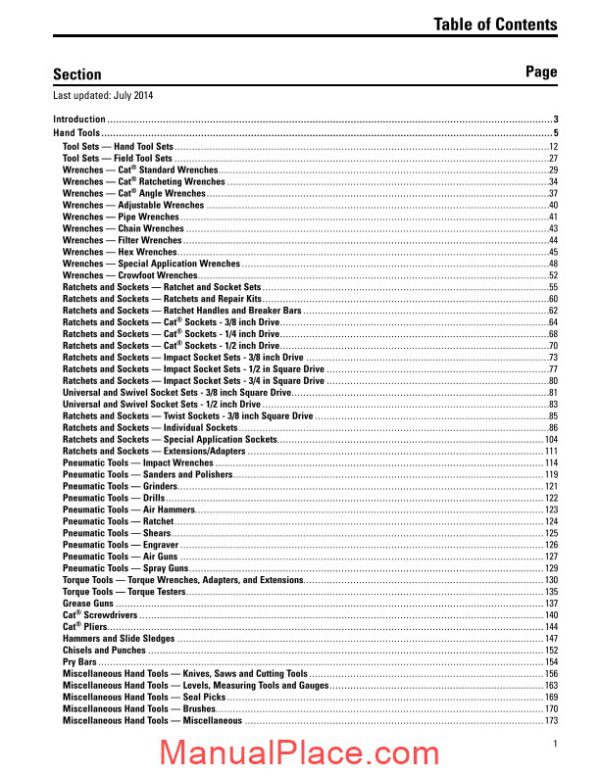 caterpillar hand tools and shop supplies 2014 page 3