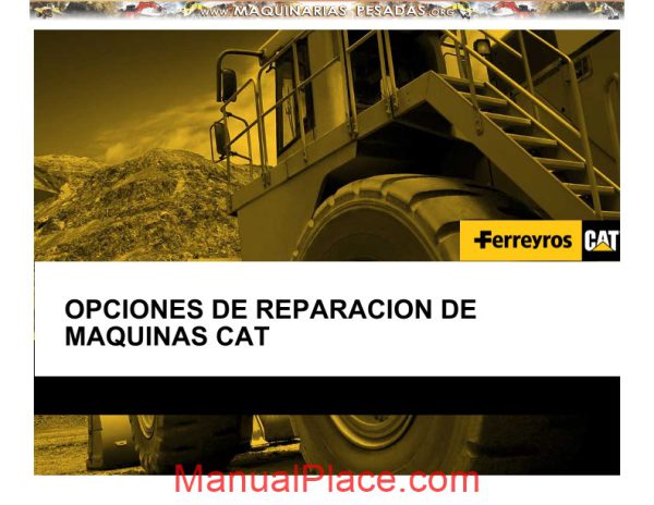 caterpillar heavy machine options repair course page 1