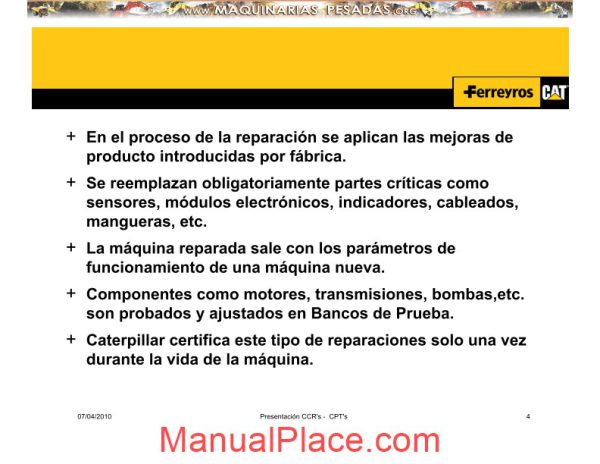 caterpillar heavy machine options repair course page 4