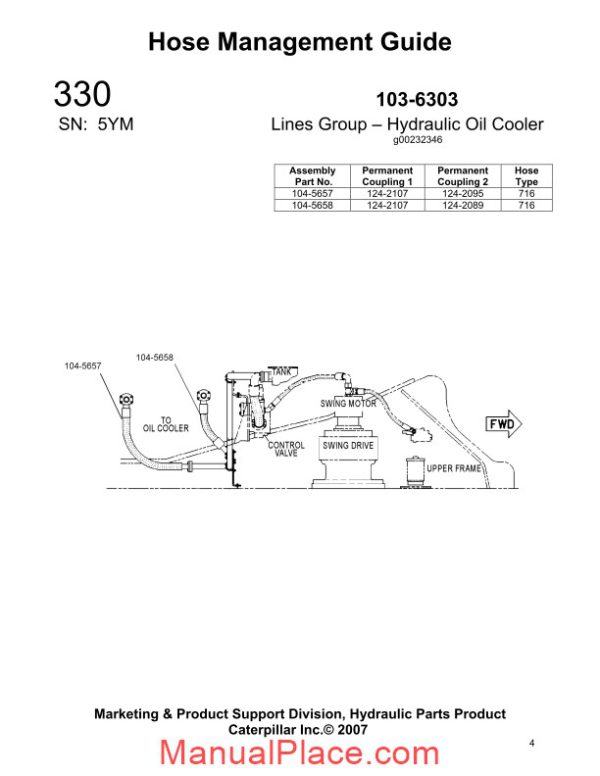 caterpillar hose management guide 300 page 4