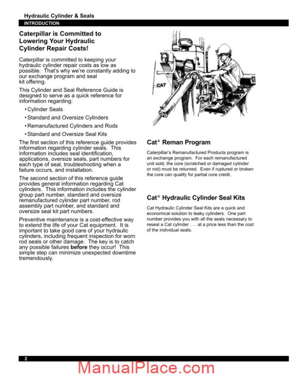 caterpillar hydraulic cylinder reference page 3