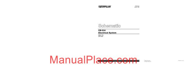 caterpillar kenr1302 electrical system schematic page 1