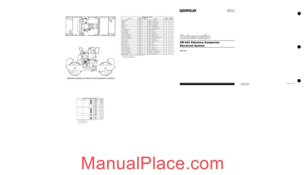 caterpillar kenr1313 electrical system schematic page 1