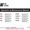 caterpillar lift trucks gp40k45k50k series operation maintenance manual page 1