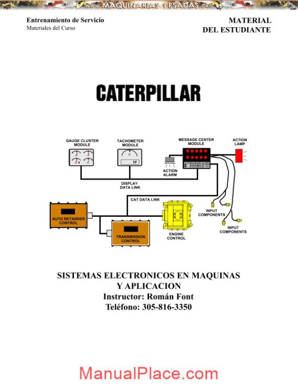 caterpillar machine course and electrical systems page 1