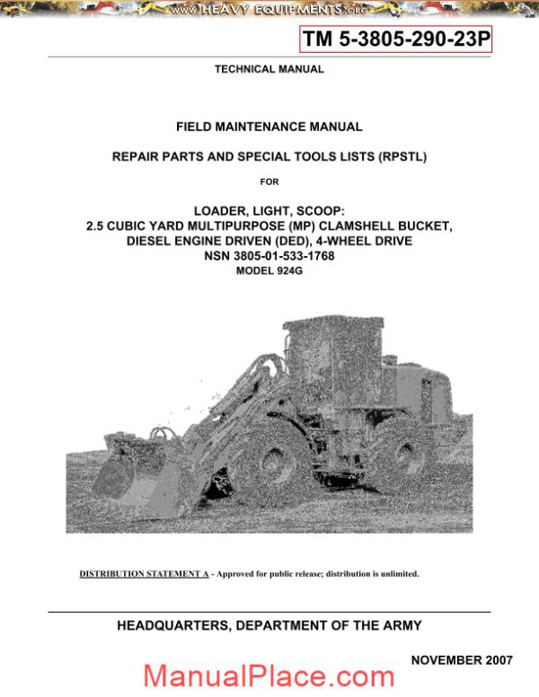 caterpillar maintenance manual front loader 924g page 1