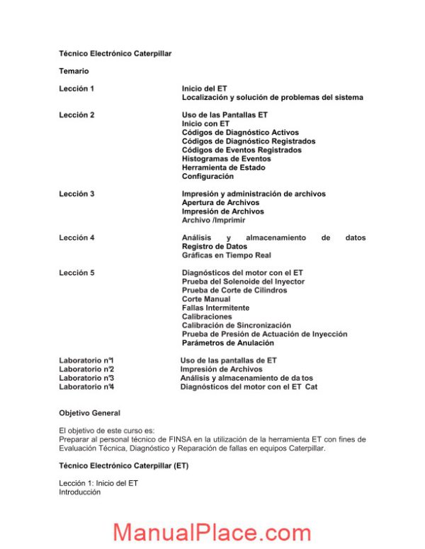 caterpillar manual technical electronic et page 3