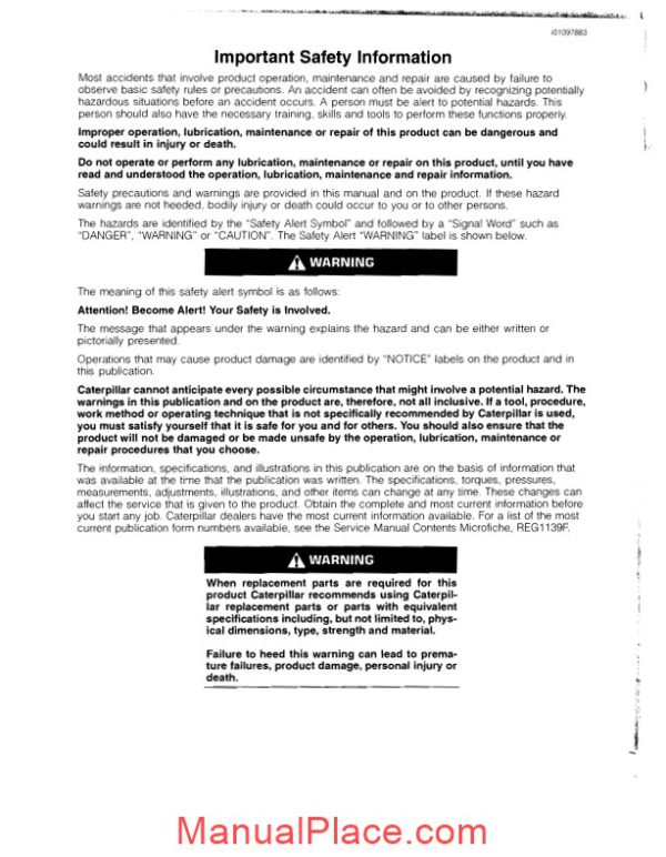 caterpillar operation and maintenance manual 3500b engines s page 2