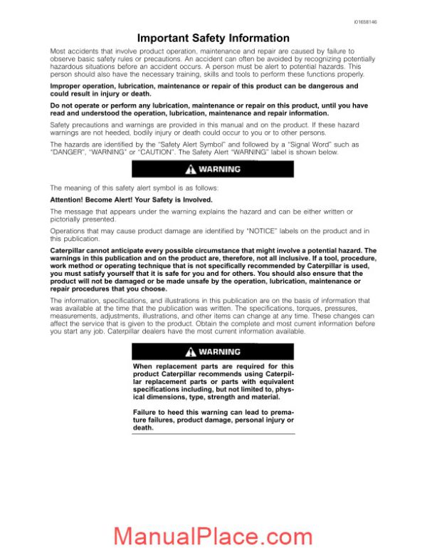 caterpillar operation and testing page 2