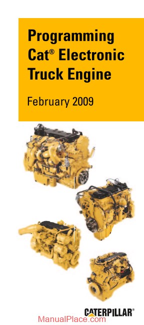 caterpillar programming cat electronic truck engine 2009 page 1