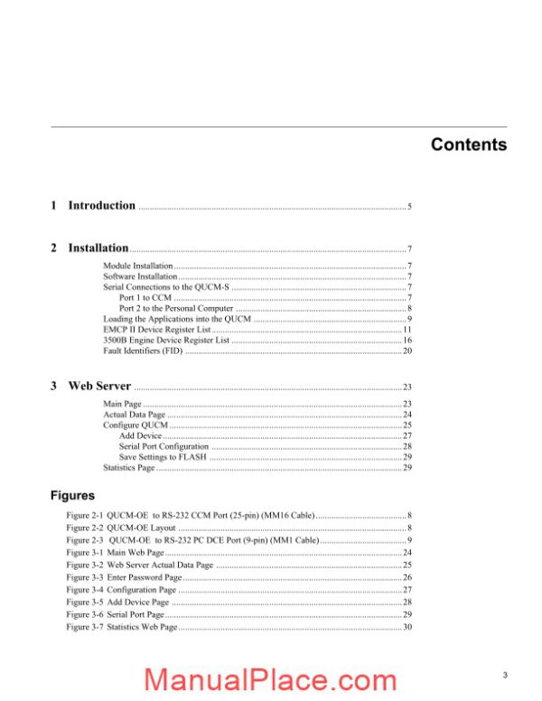 caterpillar qucm ccm installation and programming manual page 3