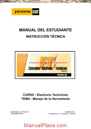 caterpillar student et technical manual page 1